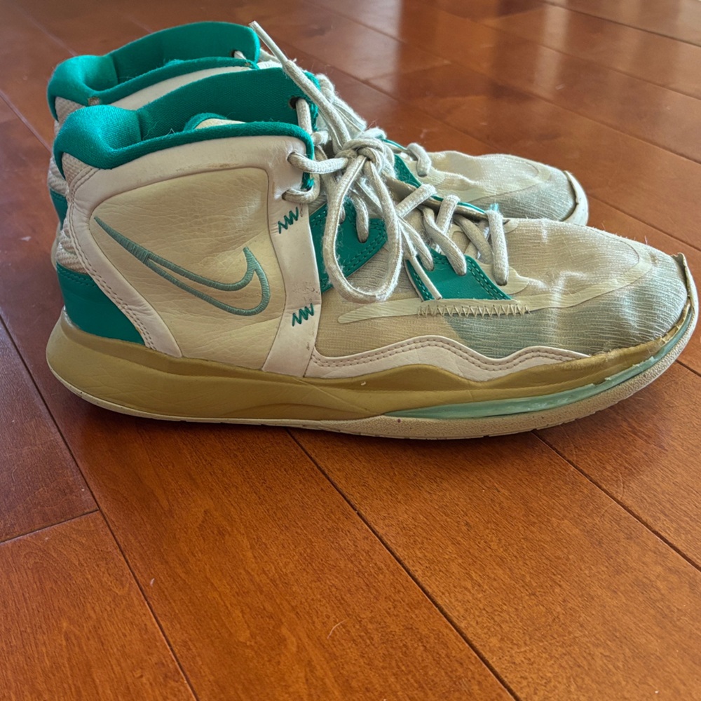 Nike Air Zoom GT basketball Sneakers in Teal and Cream 6Youth  UK 5.5